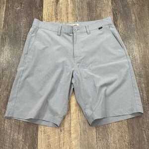 NWT Travis Mathew Shorts‎ Beck Mens Sz 40 Light Blue Performance 10" Inseam Golf